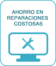 Monitor con herramientas cruzadas representando ahorro en reparaciones costosas