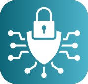Candado digital conectado a circuitos representando servicios de ciberseguridad