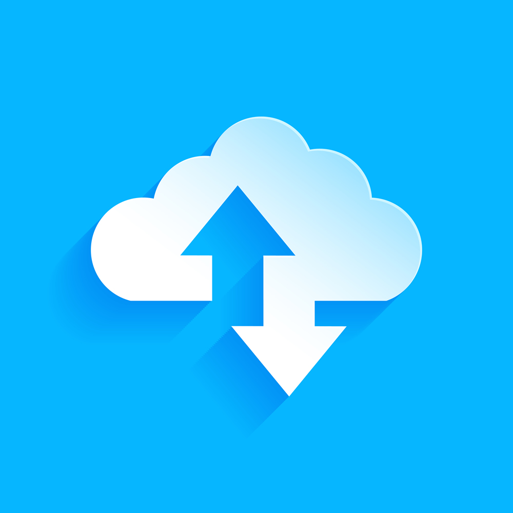 Icono representativo de configuración de copias de seguridad automatizadas en la nube
