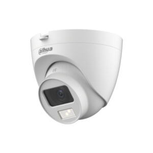 Camara Analoga Tipo Domo de 2 Megapixeles/ Iluminación Dual Inteligente + FullColor/ Lente de 2.8 mm/ 102 Grados de Apertura/ 20 Metros de IR y Luz Visible/ Microfono Integrado/ IP67/ Soporta: CVI/CVBS/AHD/TVI/D/TVI/