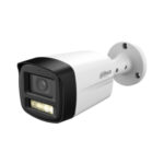 Cámara Dahua Tipo Bala de foco fijo HDCVI inteligente con luz dual de 5 MP, 25 fps, Luz dual inteligente, 40 m de distancia de iluminación, Micrófono incorporado, Lente fija 2,8 mm, CVI/CVBS/AHD/TVI conmutable, IP67, 12 VCC