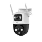 CAMARA CRUISER DUAL 2 WIFI IP/PT 10MP (5MP LENTE FIJO/5MP LENTE PT) FULL COLOR, COMPRESION 265/H.264, IP66, MICROSD HASTA 512GB, AUDIO 2 VÍAS, ADVERTENCIA ROJA-AZUL, 2.4GHZ WI-FI6 CONNECTION
