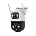 CAMARA CRUISER DUAL 2 WIFI IP/PT 8MP (3MP LENTE FIJO/5MP LENTE PT) FULL COLOR, COMPRESION 265/H.264, IP66, MICROSD HASTA 512GB, AUDIO 2 VÍAS, ADVERTENCIA ROJA-AZUL, 2.4GHZ WI-FI6 CONNECTION