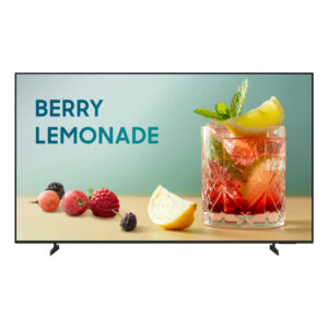 Business TV tamaño: 85,Resolución 4K (3,840 x 2,160),Características: Crystal Processor 4K, Soporta HDR10+, Tipo de soporte BASIC FEET o VESA, Sistema operativo Tizen™ Smart TV, WiFi 5, OTS Lite, Motion Xcelerator, 4K Upscaling, compatible con Samsung Business TV App, SmartThings Pro y Samsung VXT,Entradas:  HDMI (3), USB-A (1), WiFi 5, Bluetooth