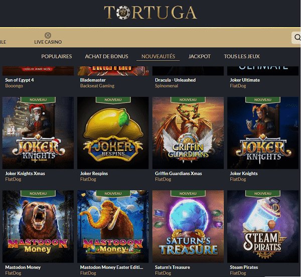 Tortuga casino en ligne, tortuga casino application